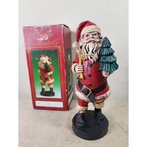 Santa Windsor Collection Christmas Holiday Tree 10" w/ Box Ceramic Vintage